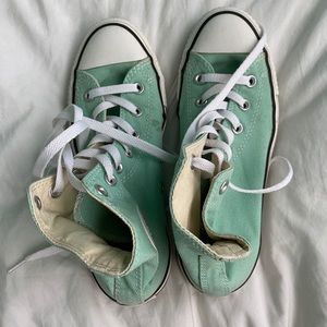 Mint Converse High Tops